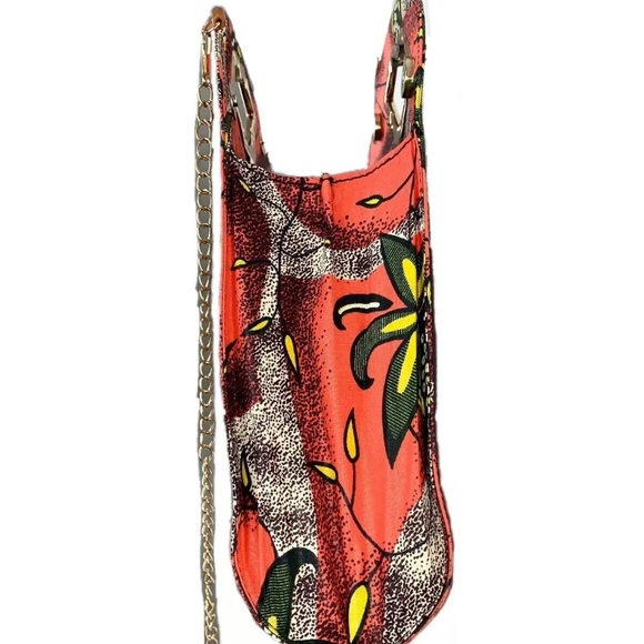 African Wax Print Purse Crossbody Bag Handmade - Picture 5 of 7